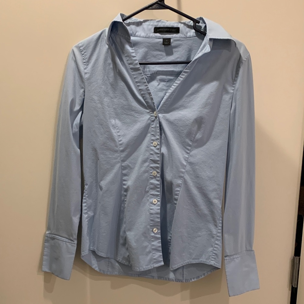 Express Light Blue Button Down Shirt